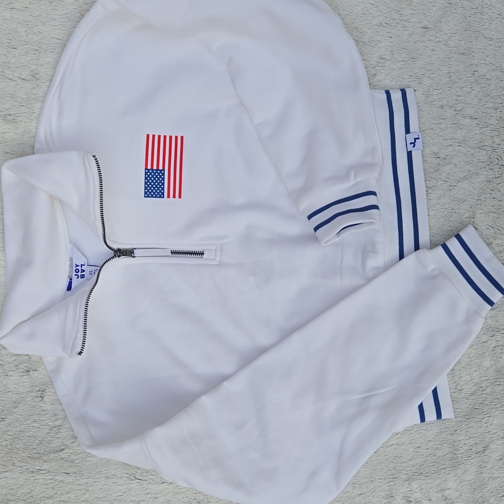 JoyLab White Quarter-Zip Sweatshirt